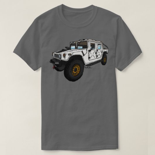 Hummer H1 met wieltjes T-shirt (Design voorkant)