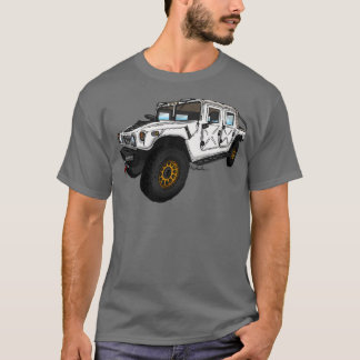 Hummer H1 met wieltjes T-shirt