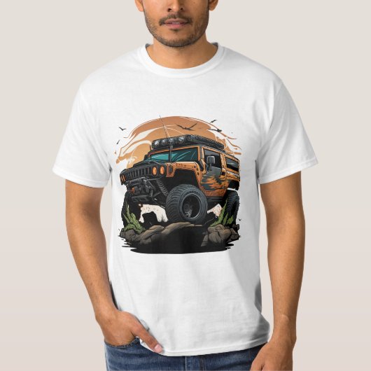 Hummer H1 Rock Crawler T-shirt (Voorkant)