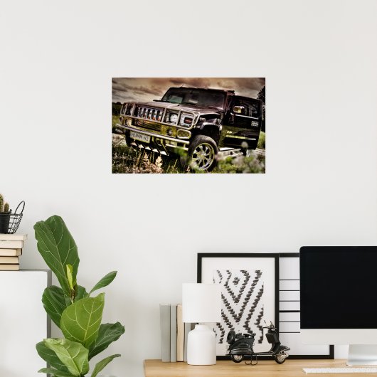 Hummer H2 afdrukken Poster (Thuiskantoor)