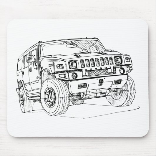 Hummer H2 Muismat (Voorkant)