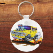 Hummer H2 Yellow Truck Sleutelhanger (Voorkant)