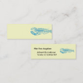 Hummer hellblau Serie Mini Visitekaartje (Voorkant / Achterkant)