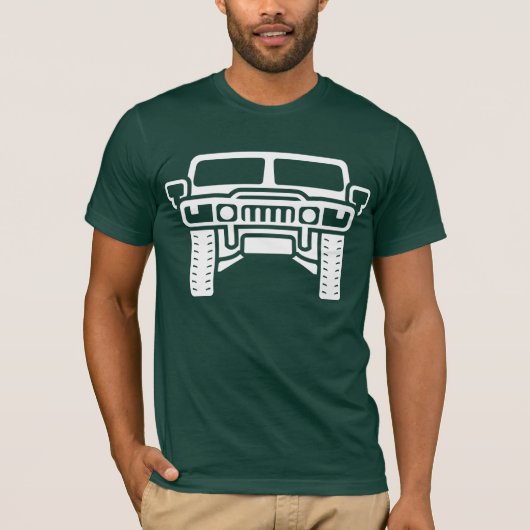 Hummer/Humvee-illustratie T-shirt (Voorkant)