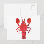Hummer Languste kreeft Briefkaart (Voorkant / Achterkant)