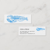 Hummer lichtblauwe reeks mini visitekaartje (Voorkant / Achterkant)