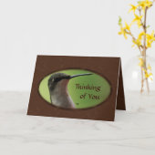 Hummer ovaal-past om het even welke gelegenheid kaart (Gele Bloem)