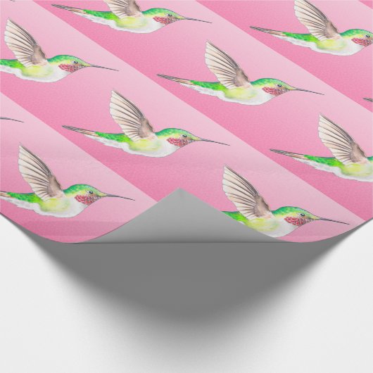 Hummer Roze Cadeaupapier (Hoek)