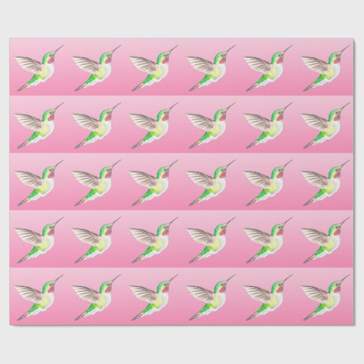 Hummer Roze Cadeaupapier (Vlak)