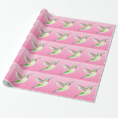Hummer Roze Cadeaupapier (Uitgerold)