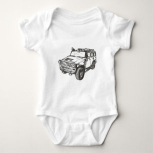 Hummer Truck Art Romper