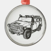 Hummer Truck Custom Ornament (Voorkant)
