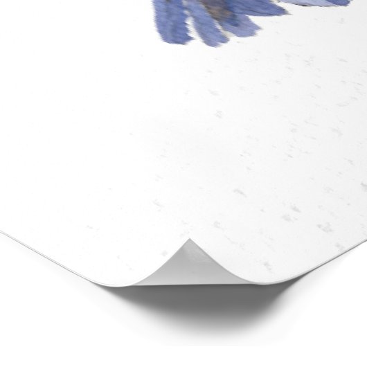 HUMMERENDE VOGELS MET PINKSTROMEN POSTER (Hoek)