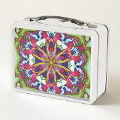 Hummers Kaleidoscope Metalen Lunchbox (Achterkant)