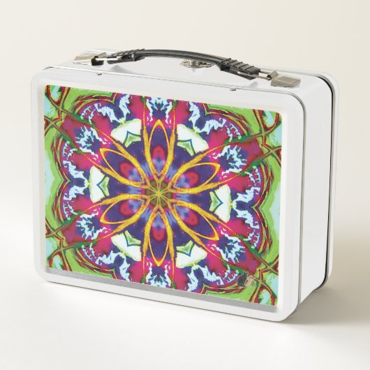Hummers Kaleidoscope Metalen Lunchbox (Achterkant)