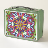 Hummers Kaleidoscope Metalen Lunchbox (Achterkant)