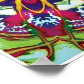 Hummers Kinetische Collage Kaleidoscoop Poster (Hoek)