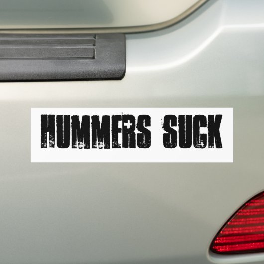 HUMMERS SUCK BUMPERSTICKER (Op auto)
