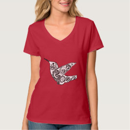 Hummervogel T-Shirt Pink Red