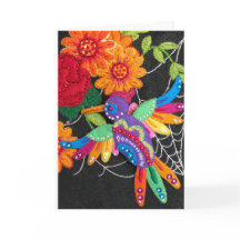 Hummiingbird Felt Sequin Beads Stitched Pretty