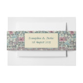 Humming bird and hibiscus pattern - belly band uitnodigingen wikkel (Voorkant Voorbeeld)