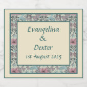 Humming bird and Hibiscus - Sparkling Wijnetiket (Enkel label)