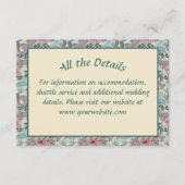 Humming bird and hibiscus - wedding enclosure card informatiekaartje (Voorkant)