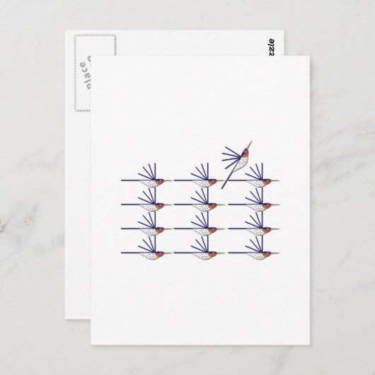 Humming Bird Briefkaart (Voorkant / Achterkant)