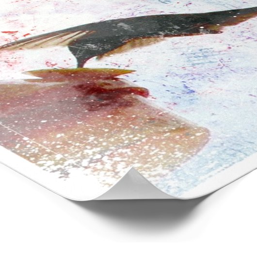 Humming Bird Digital Art Poster (Hoek)