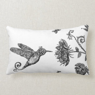 Humming Bird Doodle Art Kussen