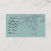 Humming Bird Elegance Visitekaartje (Achterkant)