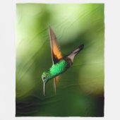 HUMMING BIRD FLEECE DEKEN (Voorkant)
