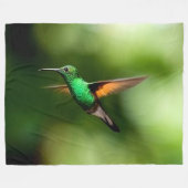 HUMMING BIRD FLEECE DEKEN (Voorkant (Horizontaal))