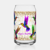 Humming Bird gepersonaliseerde Tumbler Wrap Blikvorm Glas (Voorkant)