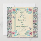 Humming bird & Hibiscus - Wedding 'Save the Date' Save The Date (Voorkant)