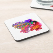 Humming Bird love Bier Onderzetter (Linkerzijde)