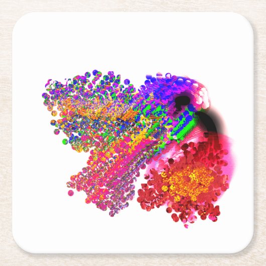 Humming Bird love Kartonnen Onderzetters (Voorkant)