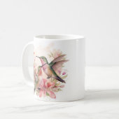 Humming Bird met Bloemen Koffiemok (Voorkant links)