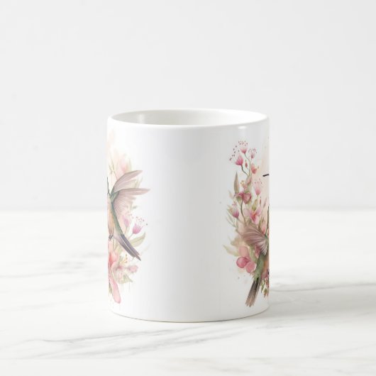 Humming Bird met Bloemen Koffiemok (Center)