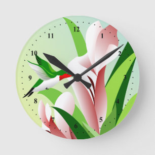 Humming Bird Ronde Klok