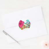 Humming Bird Ronde Sticker (Envelop)