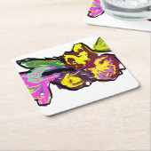 Humming bird spring kartonnen onderzetters (Schuin)