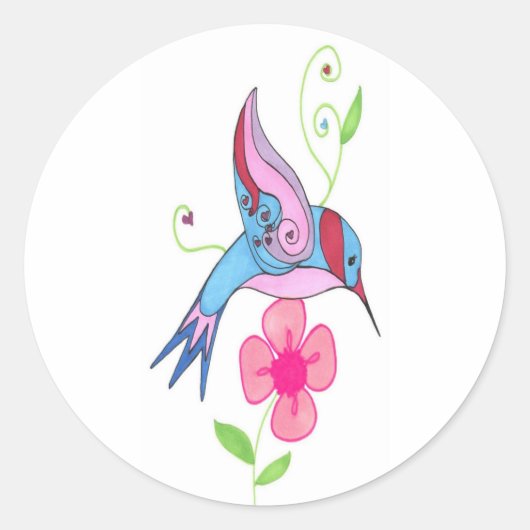 Humming Bird- Sticker (Voorkant)
