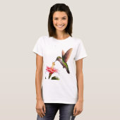 Humming Bird tijdens de lunch T-shirt (Voorkant volledig)
