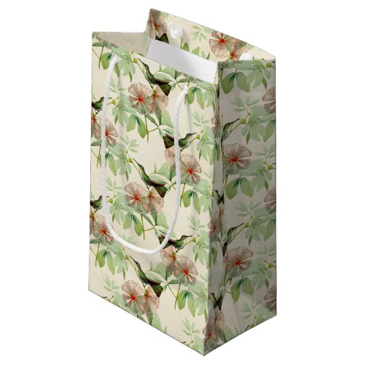 Humming Birds serie ontwerp drie kleine geschenk t Klein Cadeauzakje (Voorkant Gekanteld)