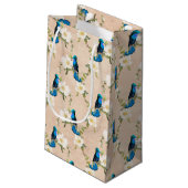 Humming Birds serie ontwerp drie kleine geschenk t Klein Cadeauzakje (Achterkant Gekanteld)