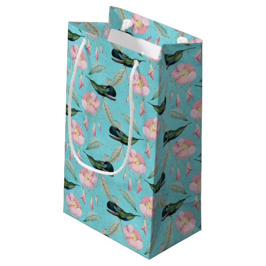 Humming Birds serie ontwerp twee kleine geschenk t Klein Cadeauzakje (Achterkant Gekanteld)