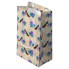 Humming Birds serie ontwerp vier kleine geschenkza Klein Cadeauzakje