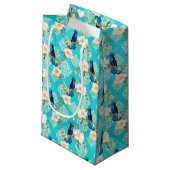 Humming Birds serie ontwerp vijf kleine geschenkza Klein Cadeauzakje (Voorkant Gekanteld)