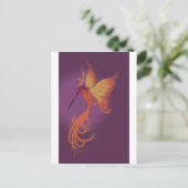 Humming Phoenix Briefkaart (Staand voorkant)